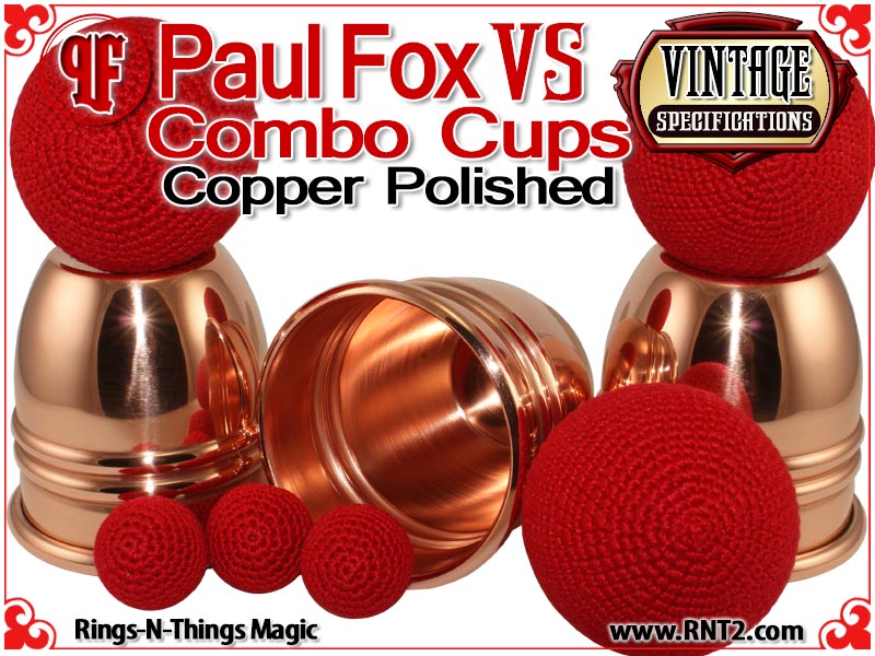 Paul Fox VS Combo Cups Copper Polished Finish RingsNThings Magic