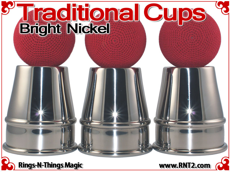 Traditional Tapered Cups Copper Bright Nickel RingsNThings Magic