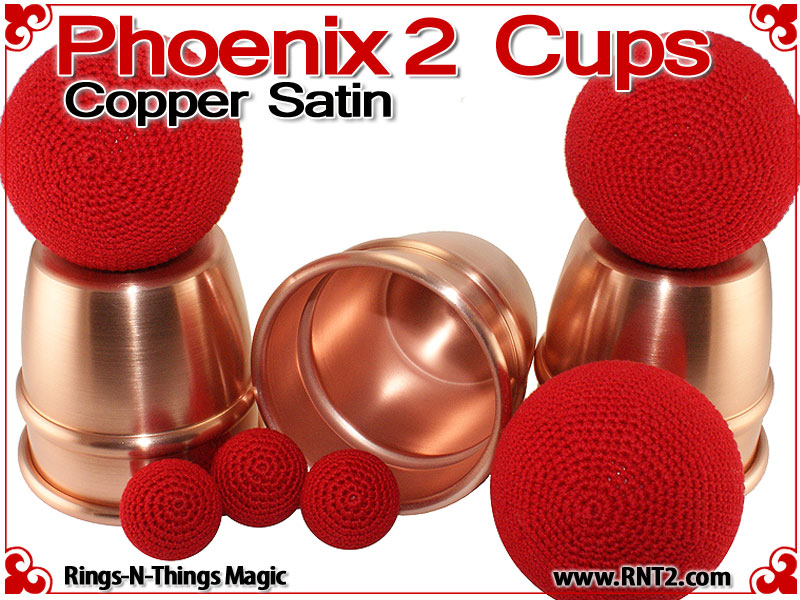 Phoenix 2 Cups Copper Satin Finish RingsNThings Magic