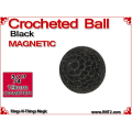 Black Crochet Ball | 3/4 Inch (19mm) | Magnetic