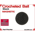 Black Crochet Ball | 7/8 Inch (22mm) | Magnetic