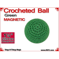 Green Crochet Ball | 1 1/8 Inch (28mm) | Magnetic