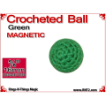 Green Crochet Ball | 5/8 Inch (16mm) | Magnetic