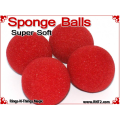 2 Inch Super Soft Sponge Balls - Red