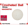 White Crochet Ball | 1 Inch (25mm) | Magnetic
