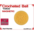 Yellow Crochet Ball | 1 1/8 Inch (28mm) | Magnetic