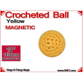 Yellow Crochet Ball | 5/8 Inch (16mm) | Magnetic