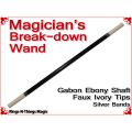 Magicians Break-Down Wand | Ebony & Ivory