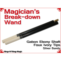 Magicians Break-Down Wand | Ebony & Ivory