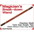 Magicians Break-down Wand | Chechen & Cat's Eye Swirl