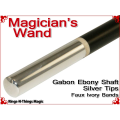 Magicians Wand | Ebony & Silver