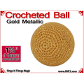 Gold Metallic Crochet Ball | 1 5/8 Inch (41mm)