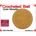 Gold Metallic Crochet Ball | 1 7/8 Inch (47mm)