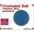 Hawaiian Blue Crochet Ball | 1 3/8 Inch (35mm) | Magnetic