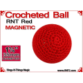 RNT Red Crochet Ball | 1 3/8 Inch (35mm) | Magnetic