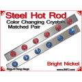 Steel Hot Rod | Color Changing Crystals Matched Pair