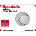 White Leather Baseball | 1 Inch (25mm) by Leo Smetsers