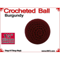Burgundy Crochet Ball | 1 1/8 Inch (28mm)