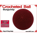 Burgundy Crochet Ball | 1 7/8 Inch (47mm)