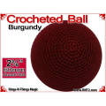 Burgundy Crochet Ball | 2 3/8 Inch (60mm)