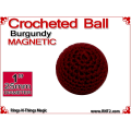 Burgundy Crochet Ball | 1 Inch (25mm) Magnetic