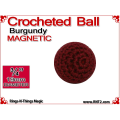 Burgundy Crochet Ball | 3/4 Inch (19mm) | Magnetic