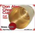 Don Alan Full Size Chop Cup | Brass | Satin Finish 4