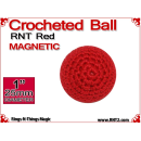 RNT Red Crochet Ball | 1 Inch (25mm) | Magnetic