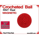 RNT Red Crochet Ball | 7/8 Inch (22mm) | Magnetic