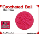 Hot Pink Crochet Ball | 1 3/8 Inch (35mm)