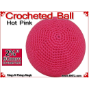 Hot Pink Crochet Ball | 2 3/8 Inch (60mm)