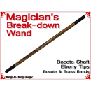Magicians Break-Down Wand | Bocote & Ebony Tips