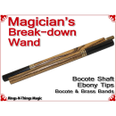 Magicians Break-Down Wand | Bocote & Ebony Tips