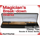 Magicians Break-Down Wand | Bocote & Ebony Tips