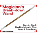 Magicians Break-Down Wand | Bocote & Marbled Acrylic Tips