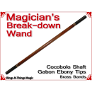 Magicians Break-Down Wand | Cocobolo & Ebony