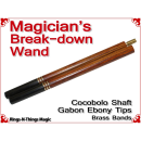 Magicians Break-Down Wand | Cocobolo & Ebony
