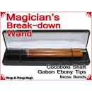 Magicians Break-Down Wand | Cocobolo & Ebony