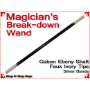 Magicians Break-Down Wand | Ebony & Ivory