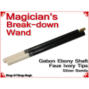 Magicians Break-Down Wand | Ebony & Ivory