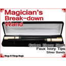 Magicians Break-Down Wand | Ebony & Ivory
