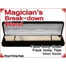 Magicians Break-Down Wand | Ivory & Ivory Tips