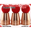Traditional Tapered Combo Cups | Copper | Satin Finish 4