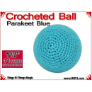 Parakeet Blue Crochet Ball | 1 5/8 Inch (41mm)