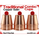 Traditional Tapered Combo Cups | Copper | Satin Finish 1