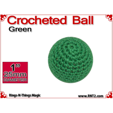 Green Crochet Ball | 1 Inch (25mm)