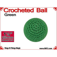 Green Crochet Ball | 1 1/8 Inch (28mm)