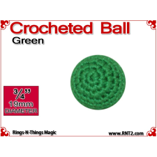 Green Crochet Ball | 3/4 Inch (19mm)