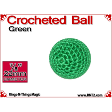 Green Crochet Ball | 7/8 Inch (22mm)