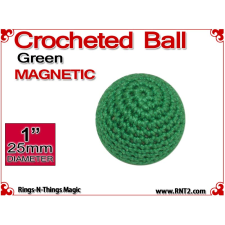 Green Crochet Ball | 1 Inch (25mm) | Magnetic